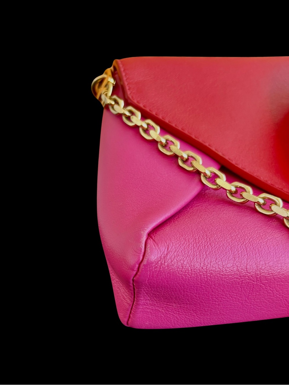 Louis Vuitton Love Note Bi-Color Red Pink Leather Crossbody Bag Auth - Picture 8 of 11